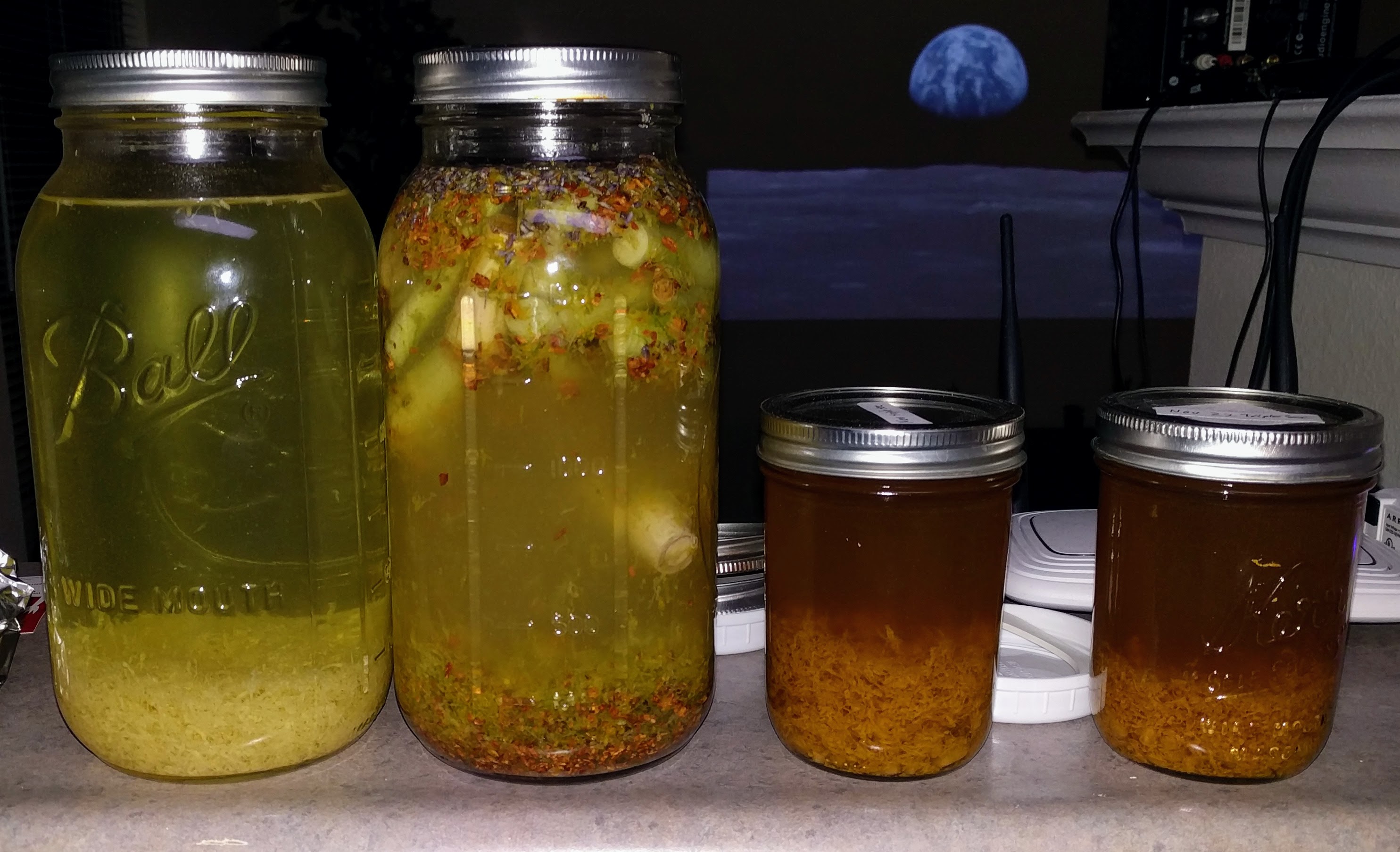 Lemoncello, tonic, and bitters