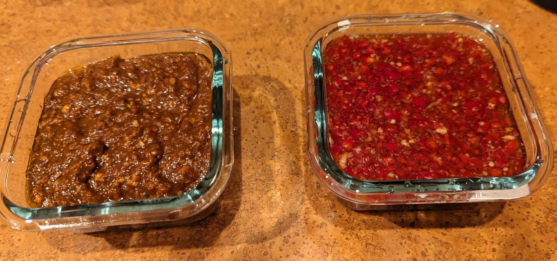 Peanut Tamarind and Sweet Chili sauces