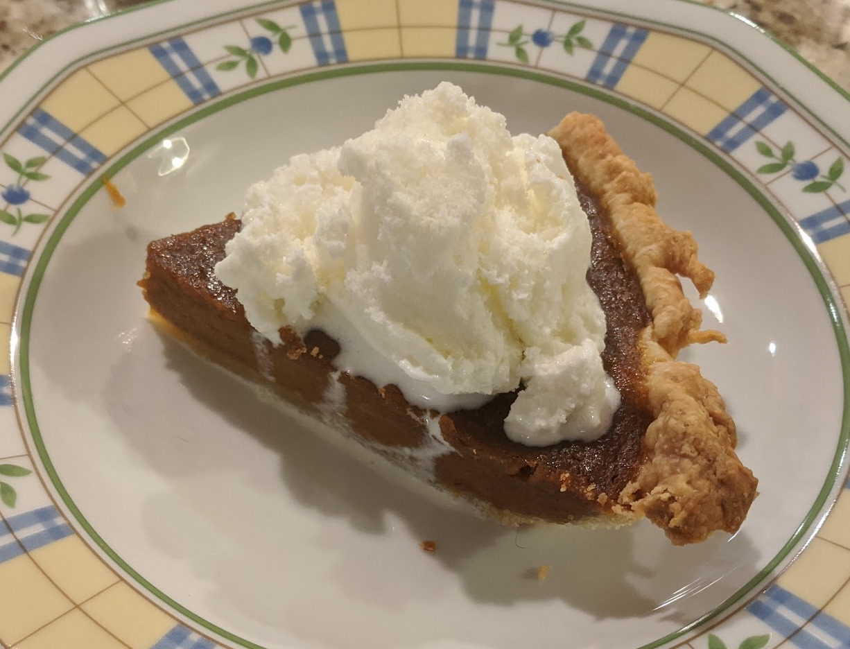 Ginger Ice Cream on Pumpkin Pie